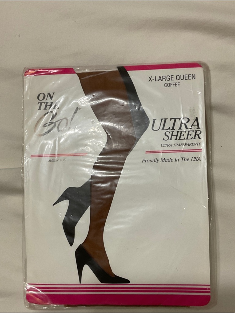 On The Go Ultra Sheer X-Large Queen Hosiery - Coffee